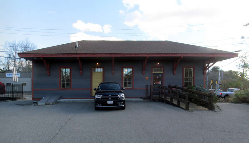 The former South Weymouth station in November 2016