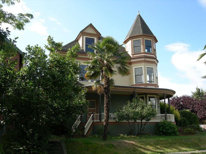 3119 S. Day Street on the Mt. Baker ridge, Seattle, Washington, USA. The house, designed by Ernest MacKay and known as the Will H. Thompson House or Thompson-LaTurner House, is a Seattle city landmark and is on the National Register of Historic