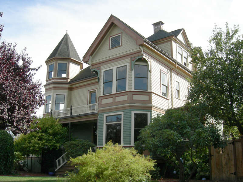 3119 S. Day Street on the Mt. Baker ridge, Seattle, Washington, USA. The house, designed by Ernest MacKay and known as the Will H. Thompson House or Thompson-LaTurner House, is a Seattle city landmark and is on the National Register of Historic