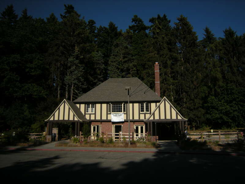 The recently restored Seward Park Inn, Seward Park, Seattle, Washington. The building has city landmark status.