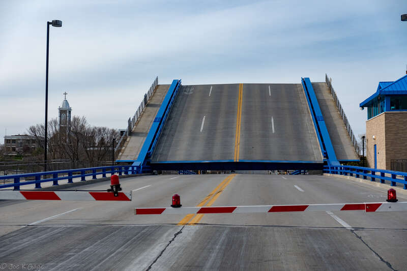 Sheboygan bridge up