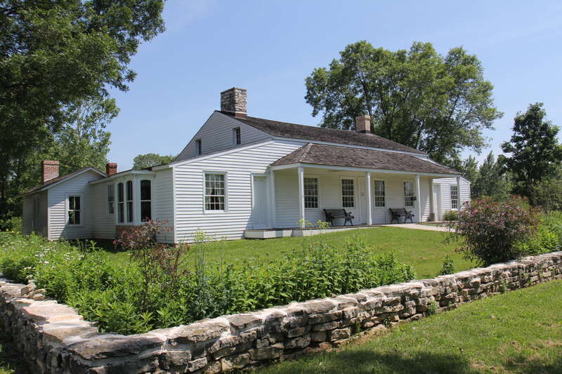 The Tank Cottage at Heritage Hill State Park. It was built between 1776 and 1803, before Wisconsin became a state in 1848. The cottage is listed on the National Register of Historic Places.