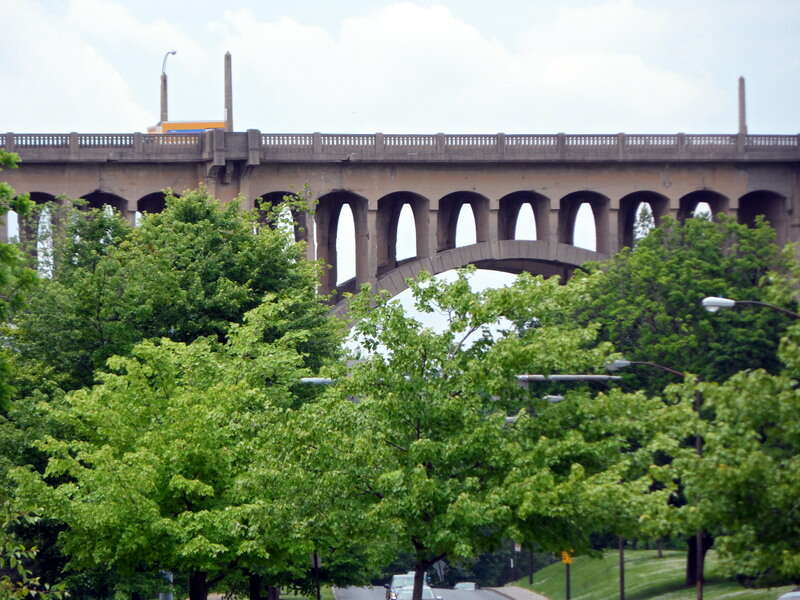 Albertus L. Meyers Bridge This photo shows the Meyers/8th Street Bridge in Allentown.