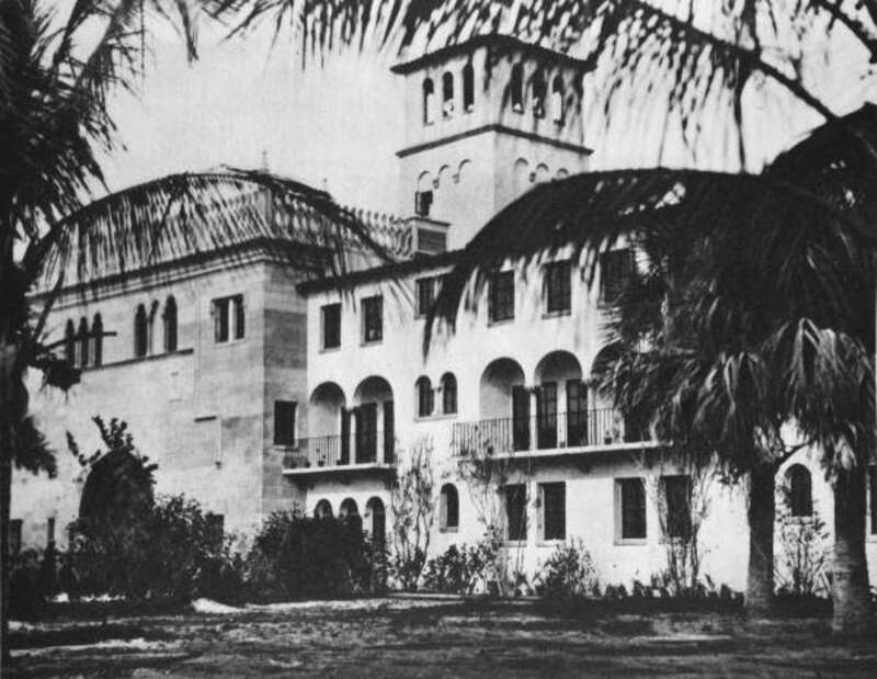 Local call number: N028315
Title: The Cloister Inn: Boca Raton, Florida
Date: ca. 1928
General Note: The Cloister Inn, located at 501 East Camino Real in Boca Raton, Florida, was designed by Addison Mizner and opened in February 1926. It is now known