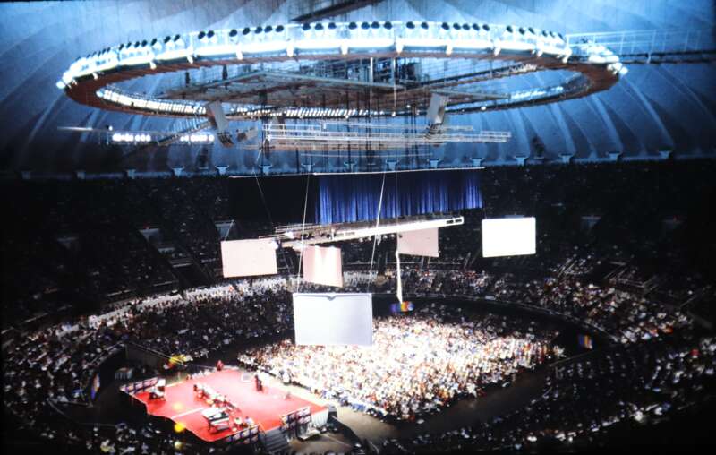 Urbana 79 IVCF Missionary Conference, University of Illinois Campus, Urbana-Champaign, Illinois. Complete indexed photo collection at WorldHistoryPics.com.