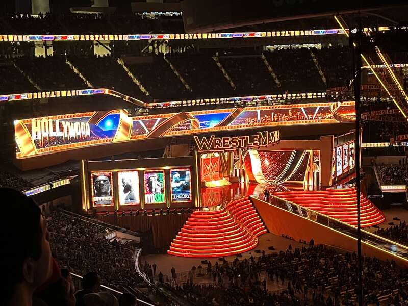 Stage setup @ WrestleMania 39 - SoFi Stadium
Inglewood, California 4/1/2023