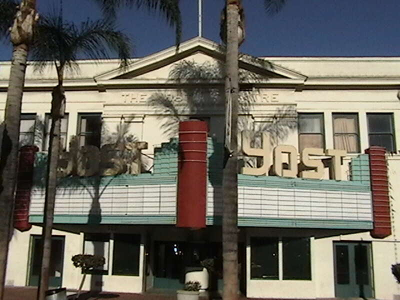 A shot of the Historic Yost Theater in Santa Ana.