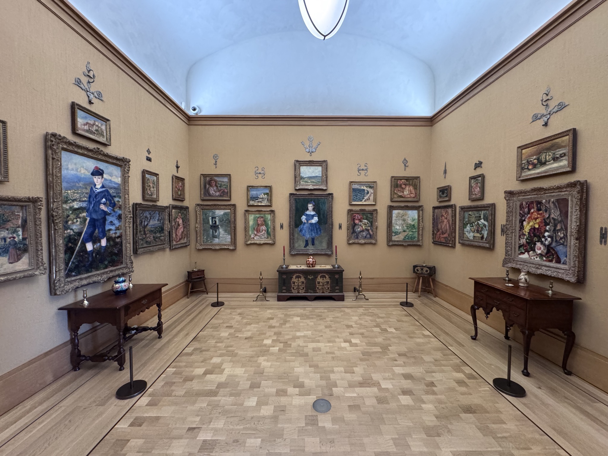 Exhibition gallery at the Barnes Foundation, Philadelphia, December 2025.