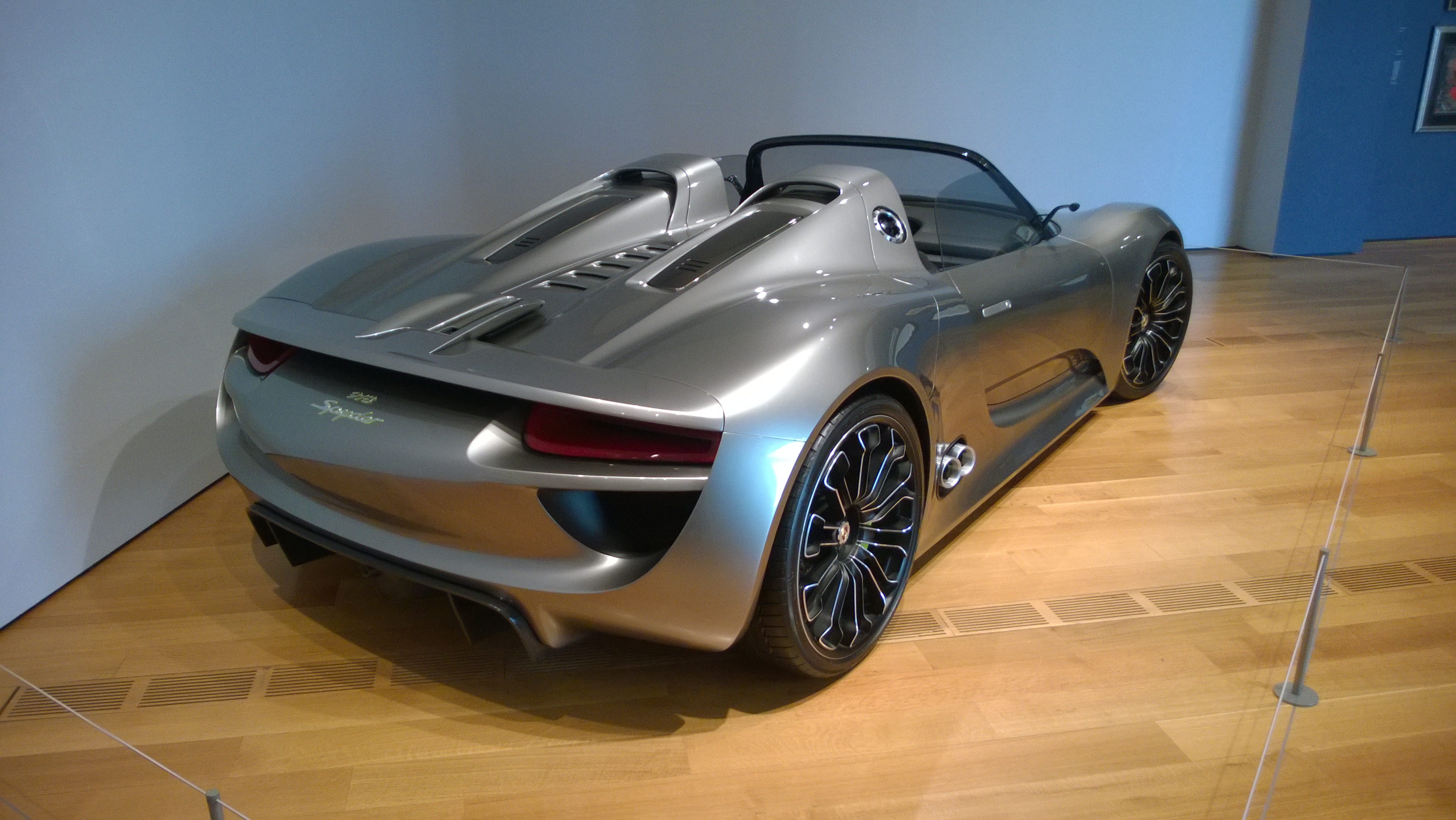Porsche 918 prototype at the High Museum of Art's Dream Cars exhibit in Atlanta