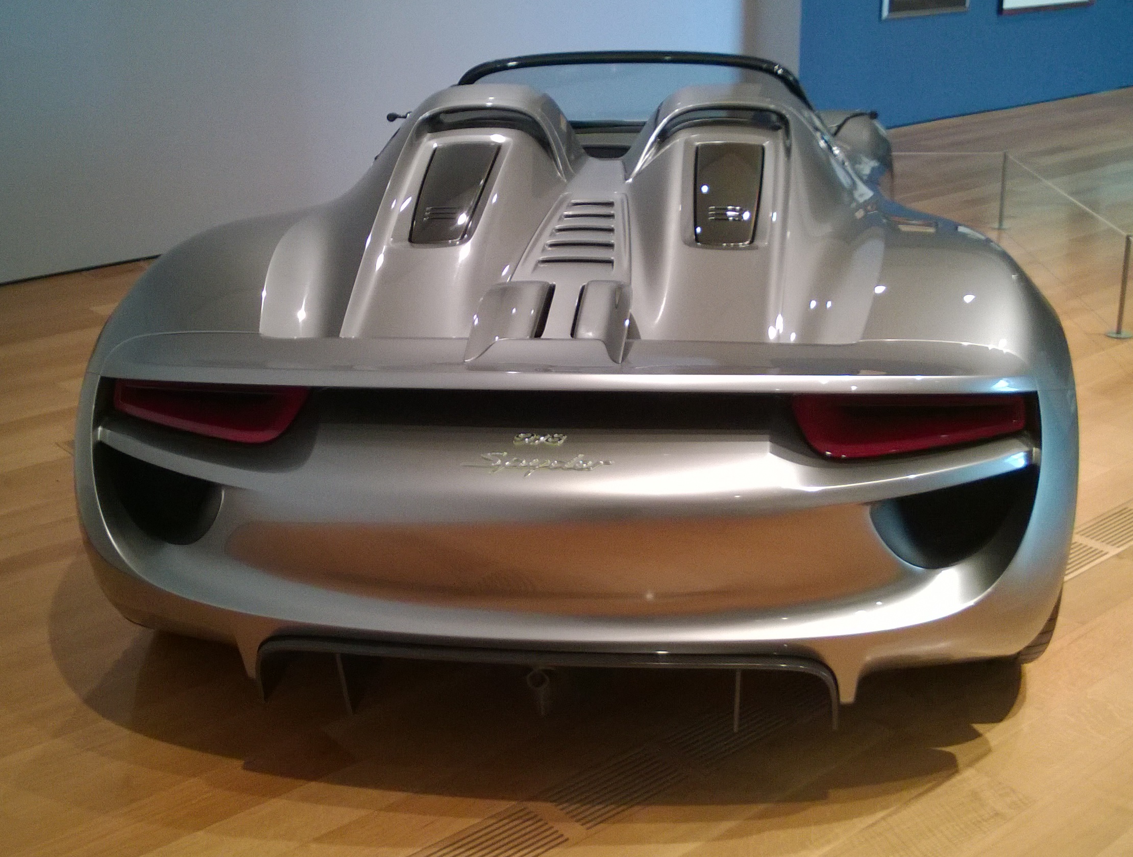 Porsche 918 prototype at the High Museum of Art's Dream Cars exhibit in Atlanta