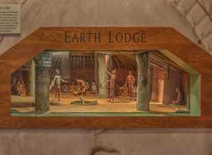 Earth Lodge Display in museum