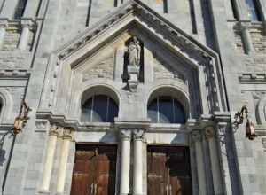St. Anne's Church and Parish Complex, now St. Anne's Shrine, is located at the intersection of South Main and Middle streets in Fall River, Massachusetts. Until 2018, it was a parish in the Roman Catholic Diocese of Fall River. In addition to the