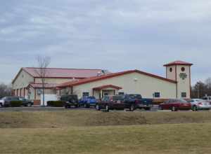 Southern side of the Berlin Township Fire Department, located at 2708 Lackey Old State Road in Berlin Township, Delaware County, Ohio, United States.