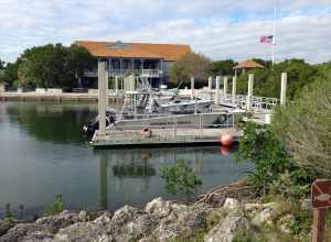 The visitor center for Biscayne National Park in Florida.