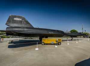 The predecessor of the SR-71 Blackbird was this aircraft - the A-12 OXCART. This particular one was the very first A-12 built and took the type's maiden flight in 1962. This actual aircraft was only every used for testing but others of its type saw