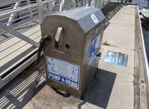 Boat septic pump location at the National City Boathouse, San Diego, CA