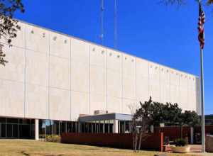 The Brazos County Courthouse in Bryan, Texas, United States.