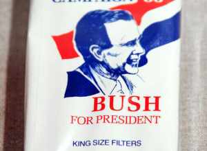 Bush 1988 cigarettes - Richard Nixon Presidential Library and Museum