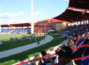 Spectators at MAQ T20 International Cricket Tournament at Central Broward Regional Park Main Event Field