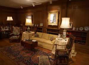 The Villa La Pausa library replica at the Dallas Museum of Art in Dallas, Texas (United States).
