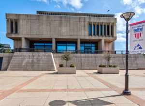 Fall River Government Center, Massachusetts. Main Street facade.