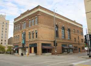 The building at 502 Main St., w:Oshkosh, Wisconsin, was the w:First Methodist Church (Oshkosh, Wisconsin), listed on the National Register of Historic Places.