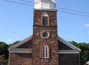 This is a photo I took myself of the Church On The Green in Hackensack, New Jersey, USA. (11 August 2006)