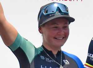 Women's Pro race at the 2019 Armed Forces Cycling Classic in Clarendon (Arlington) VA Sunday June 2, 2019.Winner was Kendall Ryan of Team TIBCO-Silicon Valley Bank. 2nd Natalie Redmond (Fearless Femme Racing p-b Altam) 3rd Harriet Owen (Hagens