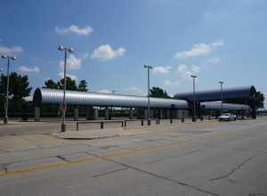 Downtown Irving/Heritage Crossing station in Irving, Texas (United States).
