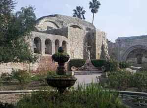 The beautiful ruins of Mission San Juan Capistrano