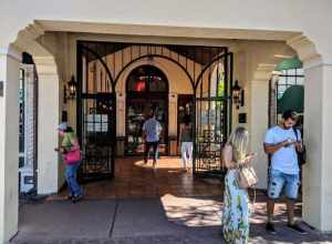 Entrance to Joe's Stone Crab, a restaurant in Miami Beach, Florida. Photo by Jim Heaphy.