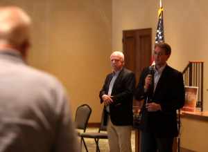 Congressman Jeff Flake and Senator John McCain speaking to supporters at a rally in Goodyear, Arizona.

Please attribute to Gage Skidmore if used elsewhere.