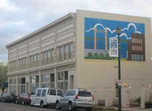 Front and northern side of the Klostermann Block, located at 7-15 S. Spanish Street in Cape Girardeau, Missouri, United States.  Built in 1905, it is listed on the National Register of Historic Places.