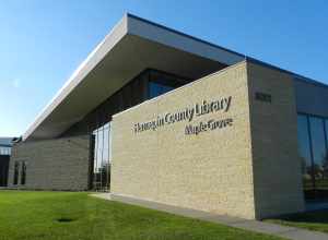 Photo of the Maple Grove branch of the Hennepin County Library located in Maple Grove, Minnesota.