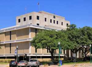 The Montgomery County Courthouse in Conroe, Texas, United States.