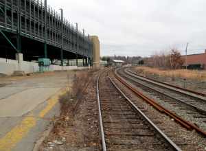 Fitchburg Intermodal Center viewed from the 1980-built platform