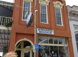 Square Books, a local bookstore founded in 1979, is consistently ranked among the best independent bookstores in the country. A sister store, Off Square Books, which is several doors down the street to the east, deals in used and remainder books and