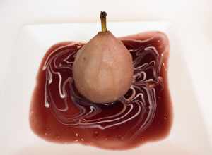 Jenny and I saw the Delacroix exhibit at the Birmingham Museum of Art and started with lunch at Oscar's at the Museum.  This is the tasty Pinot Poached Pear we had.  Very Good!