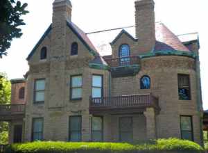 William S. Warfield House on the NRHP since March 21, 1979. At 1624 Maine St., Quincy, Illinois.  An impressive mansion among many impressive mansions on Maine Street