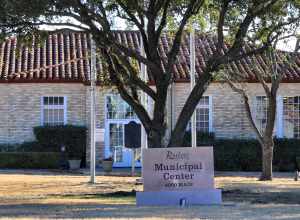 The municipal building in Rowlett, Texas, United States.