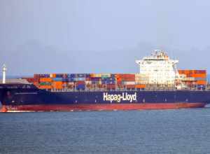 Container ship San Francisco Express on the Chesapeake