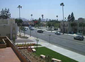 Sierra Avenue, from Library rotunda