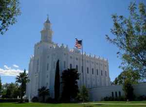 The St. George Utah Temple (formerly the St. George Temple) is the first temple completed by The Church of Jesus Christ of Latter-day Saints after the forced exodus from Nauvoo, Illinois, within two years of the death of Joseph Smith, Jr. Located in