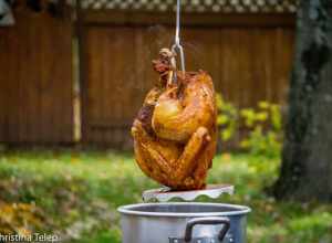 500px provided description: Sony a5100
ISO: 3200
Aperture: f/5.6
Shutter: 1/2000

This was our fried turkey for Thanksgiving this year! It was savory and delicious and steamy. Absolutely delicious! [#turkey ,#fall ,#sony ,#food ,#steam ,#cooking