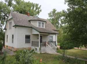 The White-Plumb Farm, located at 955 39th Avenue in Greeley, Colorado. Shown is the farmhouse. The property is listed on the National Register of Historic Places.