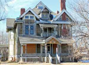 The William Sternberg House, located at 1065 North Waco in Wichita, Kansas. The property is listed on the National Register of Historic Places.