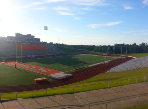 Bowers Stadium in Huntsville, Texas. Home of the Sam Houston State Bearkats football team.