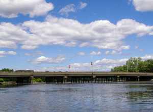 Cedar Lane (Anderson Street) Bridge over the Hackensack River, Hackensack -
 Teaneck, New Jersey