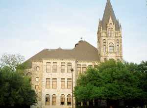 The Roy and Lillie Cullen Building at Southwestern University in Georgetown, Texas, United States.