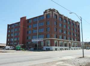 Old Inter-State Grocer Company Building, in Joplin, Missouri, under renovation.